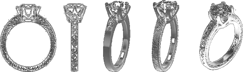 diamond & moissanite engagement rings online